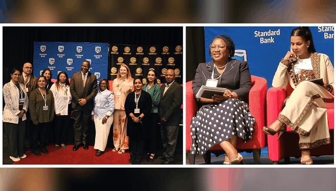 College of Law and Management Studies staff at the global summit.